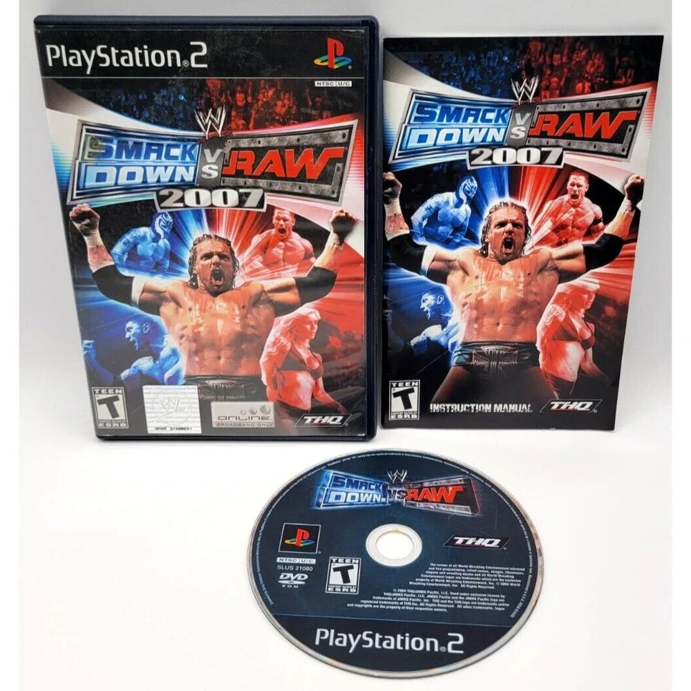 WWE SMACKDOWN VS. RAW PS2 GAME CIB COMPLETE IN BOX PLAYSTATION 2